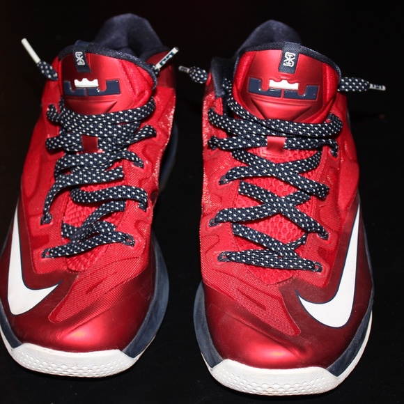 Nike Max LeBron 11 Low Independence Day 642849-614 - Picture 4 of 6